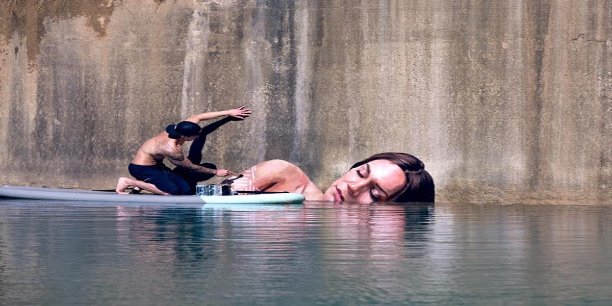 NYC-based Artist Paints stunning portraits on abandoned Hawaiian seawalls